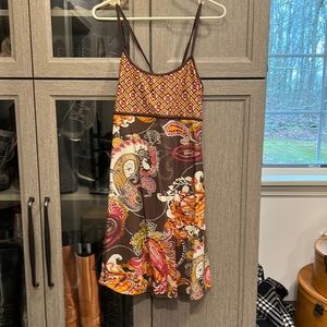 Athleta shelf bra, sport bra, no wick material dress with tie back